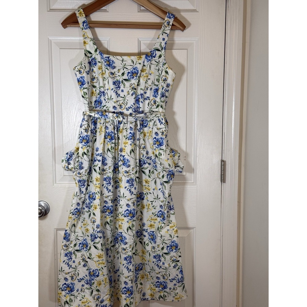 Free Assembly Floral Cottagecore  Dress Pockets Size Small 4/6 Summer Party